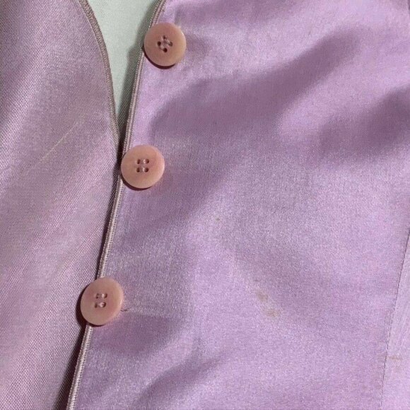 Elegant Giorgio Armani Women's Silk Blazer With 3/4 Sleeves & Illusion Back - Picture 5 of 8